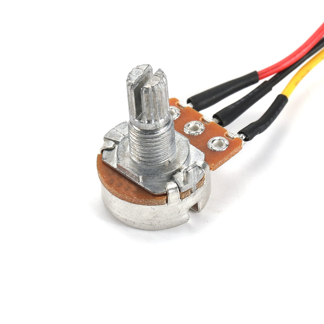 Molence 5PCS WH148 Rotary Potentiometer, 10K ohm 3PIN 15MM Linear Taper Potentiometer with XH2.54-3P Connector Wire Cable Black Knob