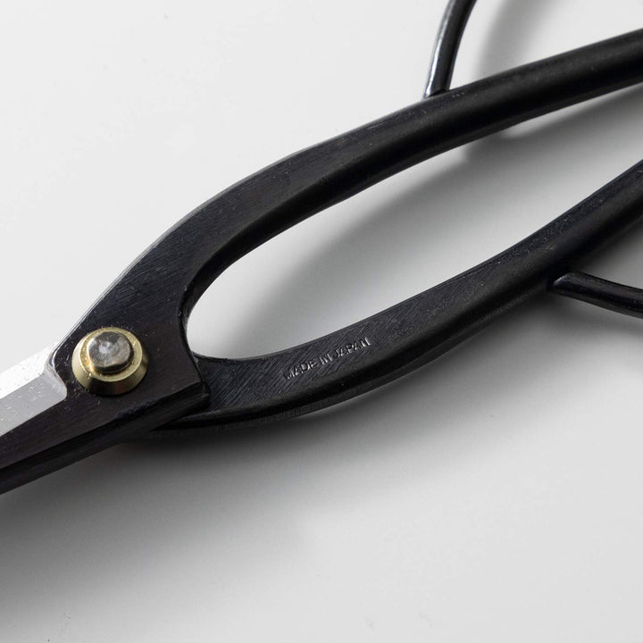 Ashinaga Bonsai Pruning Scissors 8inch (200mm) MADE IN JAPAN, Long Handle Bonsai Cutter in Carbon Steel, Rose Pruning Shears, Flower Scissors, Japanese Gardening Tools