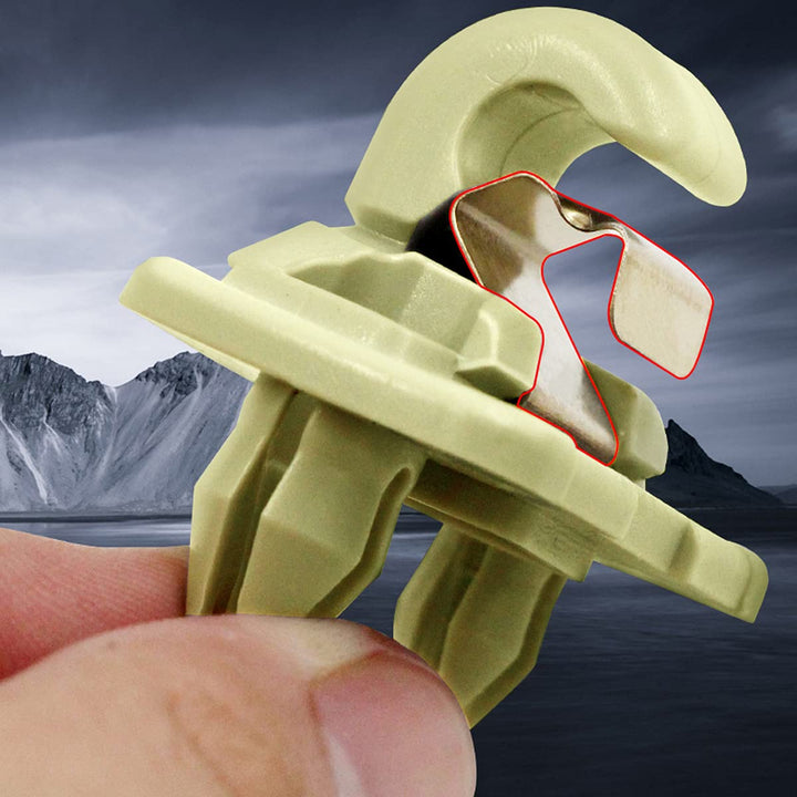 2-Pack Beige Interior Sun Visor Hook Clip Base Makeup Mirror Fixing Bracket Compatible with A1 A3 A4 A5 Q3 Q5 OEM(8E0 857 562, 8U0 857 562A)