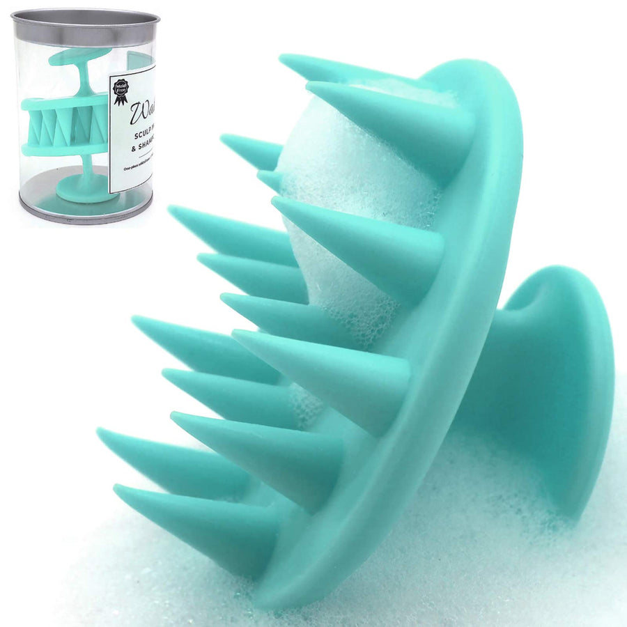 (2-Pack) Hair Scalp Massager for Hair Growth, Mold-Free Silicone Scalp Massager Shampoo Brush, Scalp Scrubber Exfoliator for Dandruff Itchy Flaky Scalp, Works for Wet and Dry Hair, (Green)