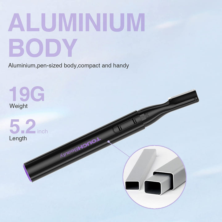 Facial Hair Trimmer Precision Shaver Removal Tool Micro Groomsman Trimmer Black TB-815