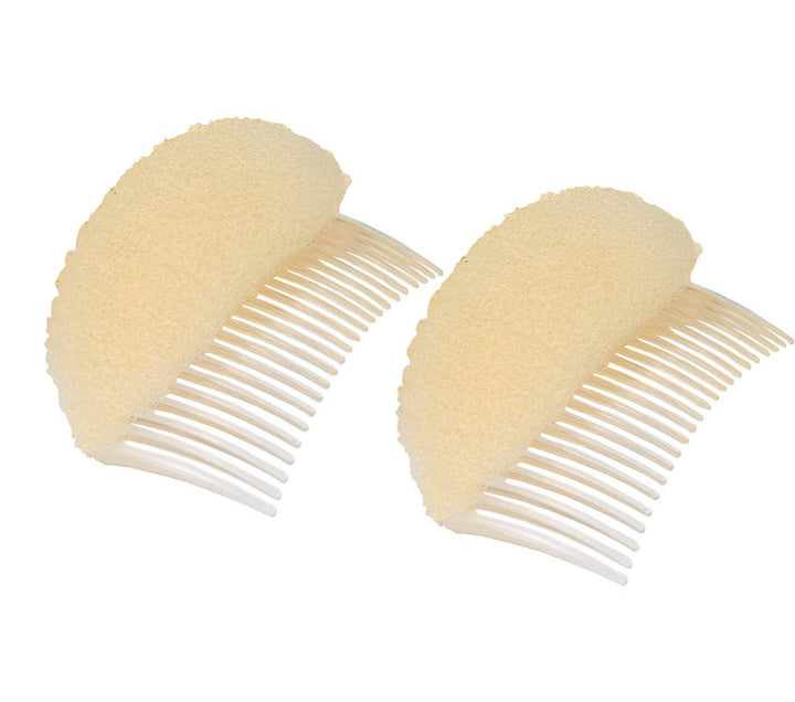2PCS Women Lady Girls Soft Sponge Foam Hair Base Inserts Bump Up Hair Pads Stick Bun Maker Hair Styling Clip Hair Comb Braid Tool Hair Styling Accessories Brown: Brown