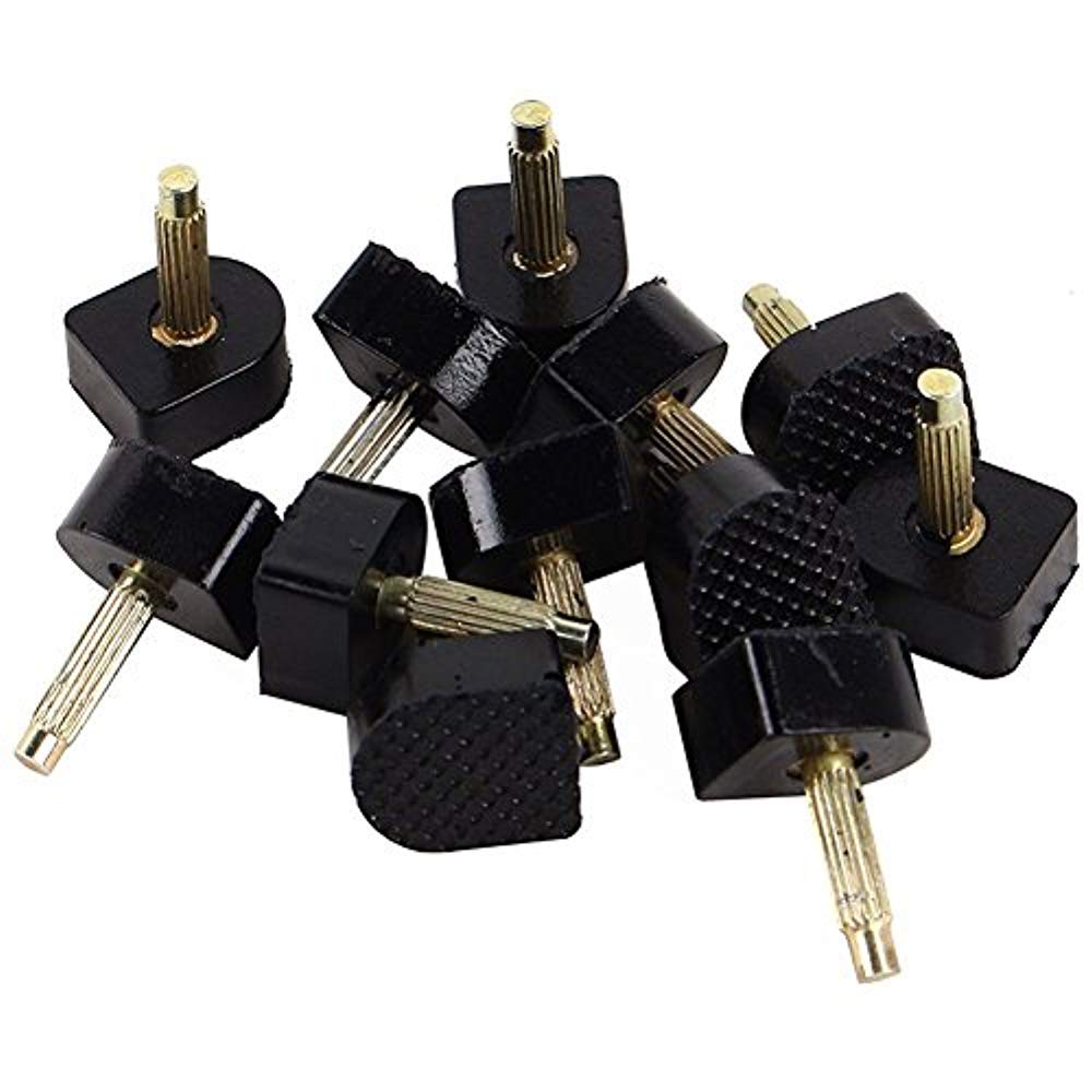 60PCS High Heel Replacement Tips High Heel Shoe Repair Tips Stiletto Repair Heel Caps Kit Pin Taps Dowel Lifts Replacement Black 5 Sizes by Meiso