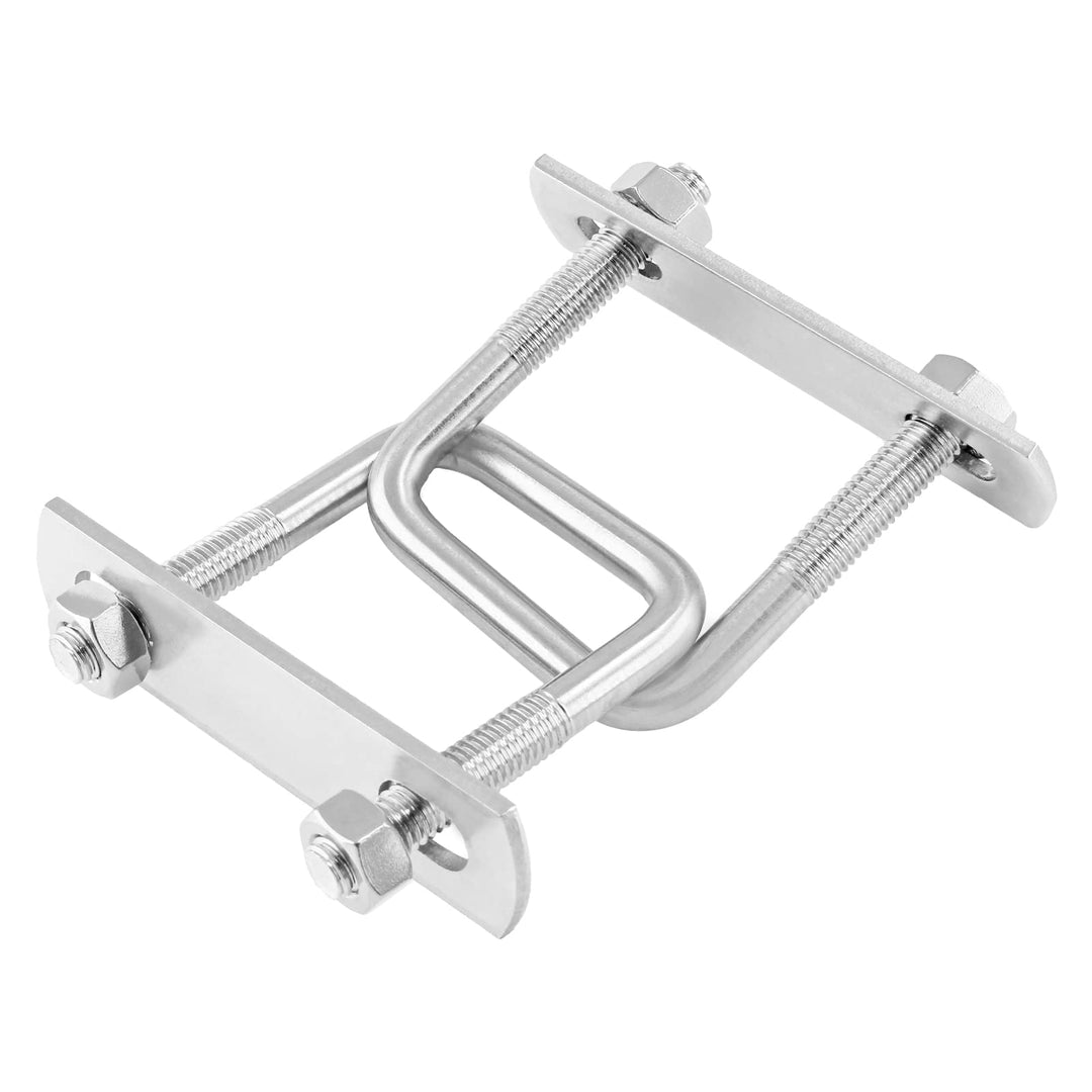 2Pcs Stainless Steel Square U-Bolt Clamp M8x40x65mm - (Thread Size x Inner Width x Length), Mini Metal U Bolts Pole U Bolt Brackets for Camper Trailer Marine Boat
