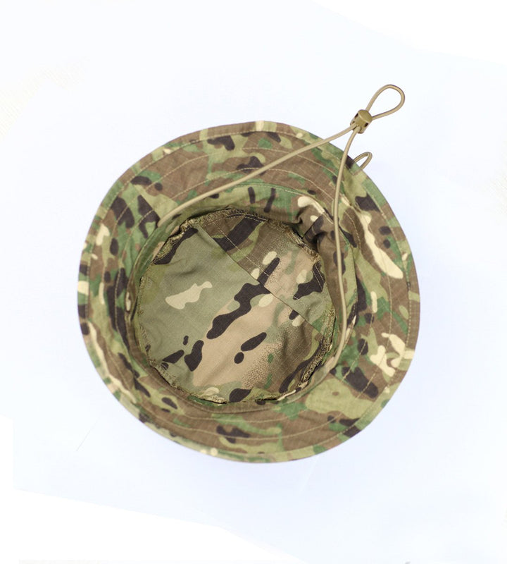 Boonie Hat Military Camo Cap Hunter Sniper Ghillie Bucket Hats Adjustable Jungle Bush Hat (Multi Camo)