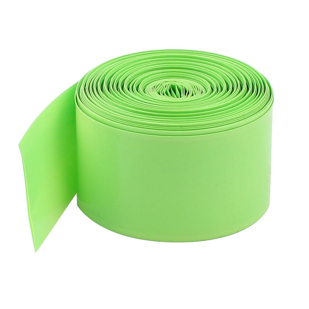 33Ft 10Meter 29.5mm Flat Width Light Green PVC Heat Shrinkable Tubing Heat shrink Wrap Sleeve Cover for 1 x 18650 Battery