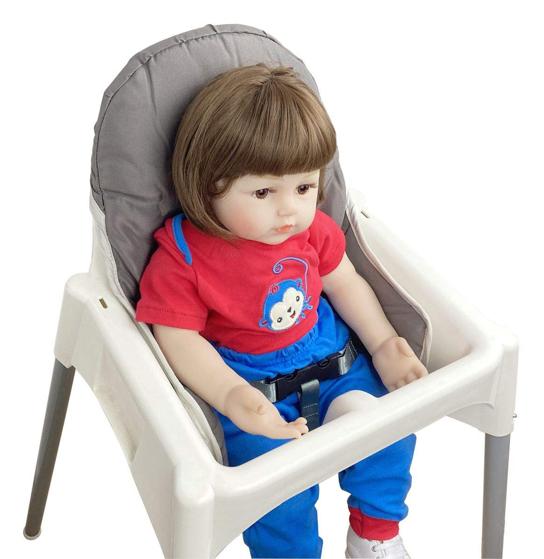 Seat Covers Cushion for IKEA Antilop Highchair, Washable Foldable Baby Highchair Cover IKEA Child Chair Cushion