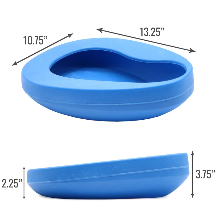 Duro-Med Deluxe Bedpan, Smooth Countoured Bariatric Bedpan, Autoclavable