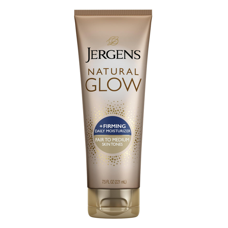 Natural Glow +Firming Self Tanner Body Lotion, Fair to Medium Skin Tone, Sunless Tanning Moisturizer with Collagen and Elastin. Helps to Visibly Reduce Cellulite, 7.5 Fl Oz