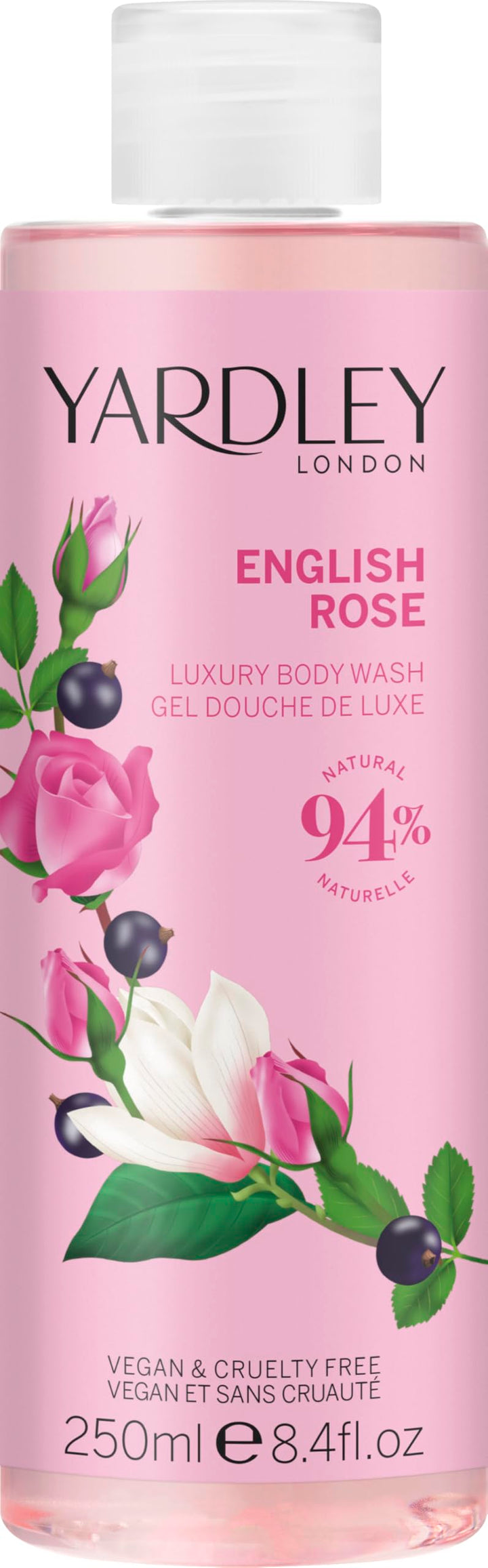 Yardley Of London English Rose By London, 8.4 Oz Luxury Body Wash For Women