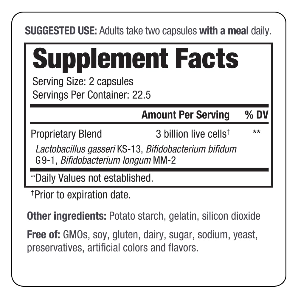 Kyo-Dophilus Daily Probiotic, Immune and Digestive Support*, 45 capsules (Packaging may vary)