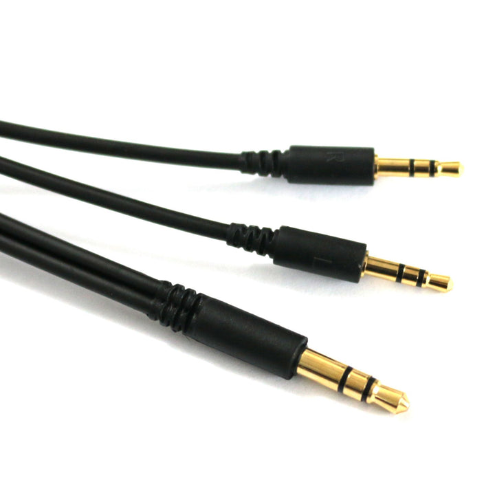 Replacement Cable for Sol Republic Master Tracks HD V8, V10, V12, Sol Republic X3 Headphones Black