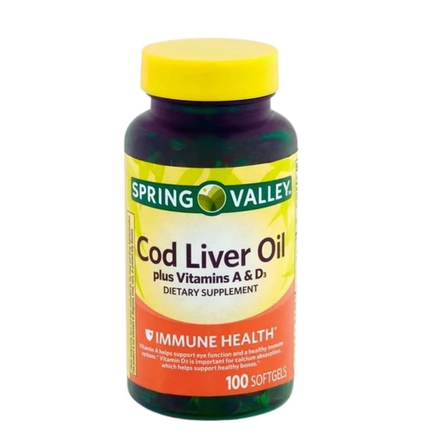 - Cod Liver Oil with Vitamin A & D 100 softgels