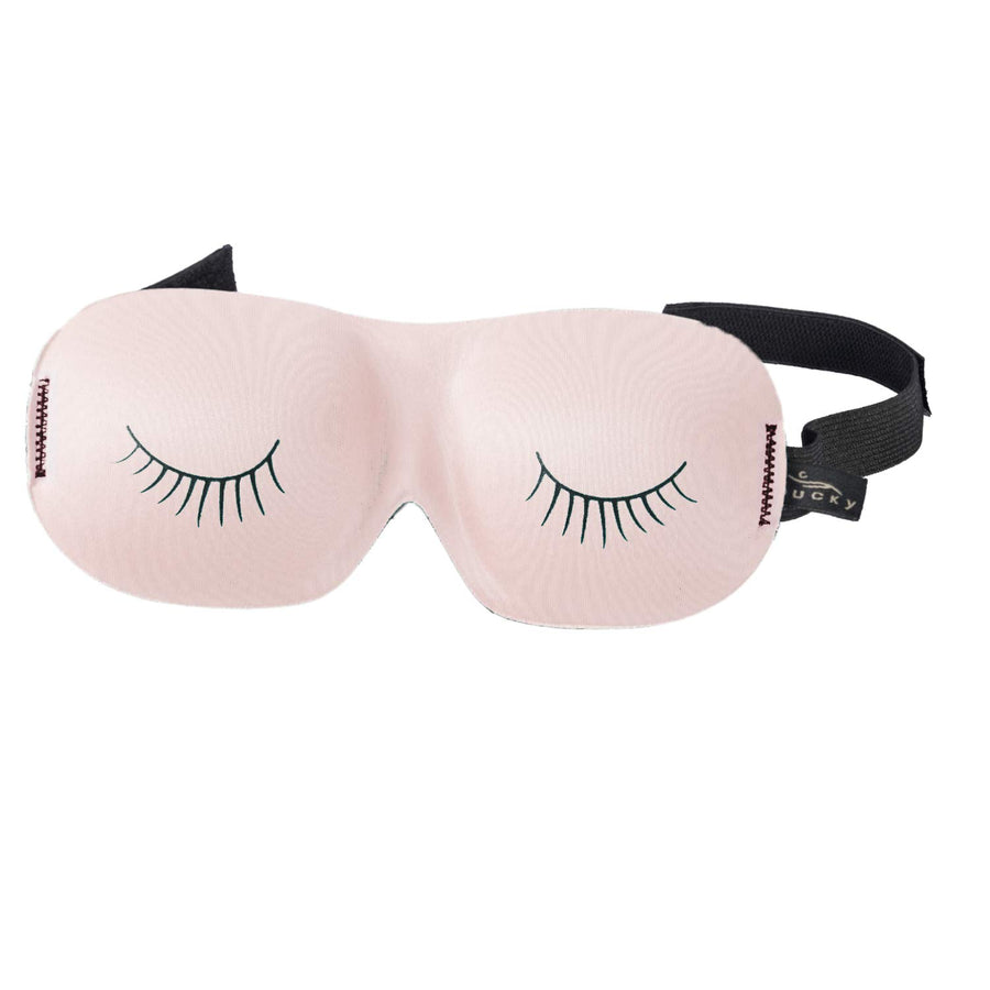 Ultralight Comfortable Contoured Travel and Sleep Eye Mask, Strawberry Eyelash, One Size