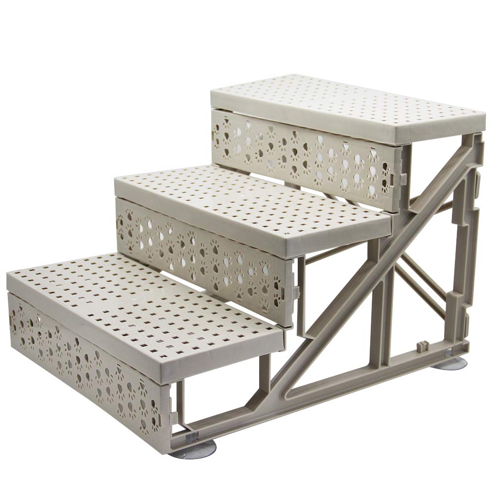 Doggy Steps - Non-Slip 3 Steps Pet Stairs,Holds Up to 50 lbs