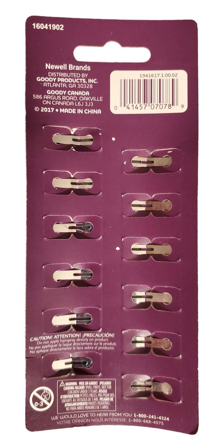 Goody Snap Hair Clips, Girls, Assorted Gel Colors, 12-count, Mini, Pack of 2 (07078)