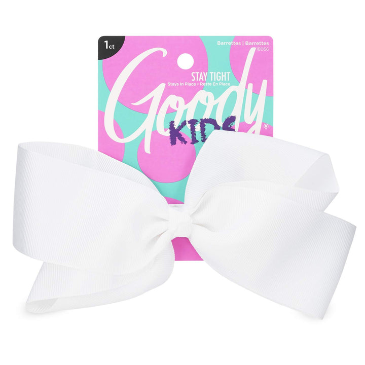 KIDS LARGE BOW WHITE 1CT