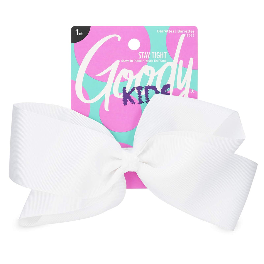 KIDS LARGE BOW WHITE 1CT