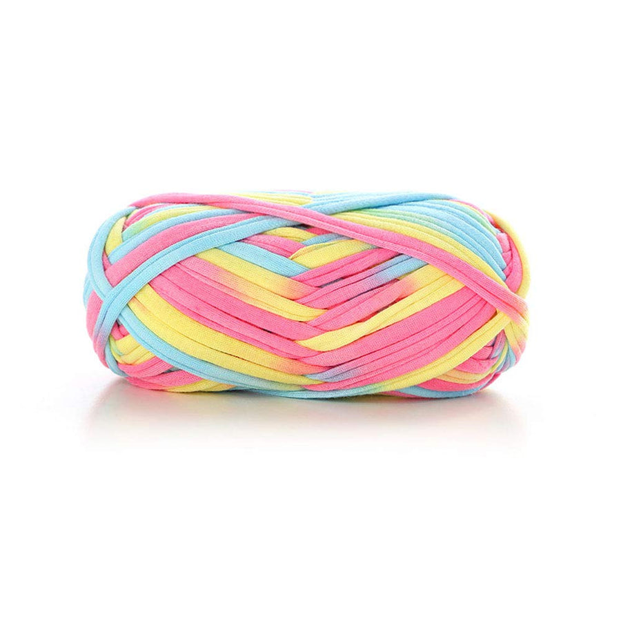 T-Shirt Yarn,Trapilho,Zpagetti Yarn,Pet Cave T Shirt Yarn,Spaghetti Yarn,Tshirt Yarn,Recycled Yarn,Fabric Yarn DIY Knit Basket Crochet Bag Materials 100g