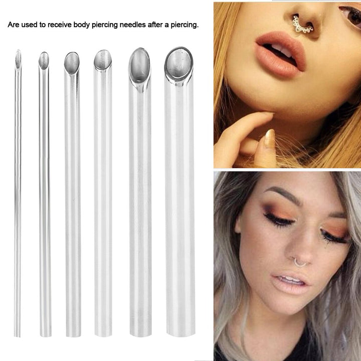 Filfeel 8Mm: Stainless Steel Piercing Receiver Needle Receiving Tube Body Jewelry Holding Piercing Tool (8Mm)