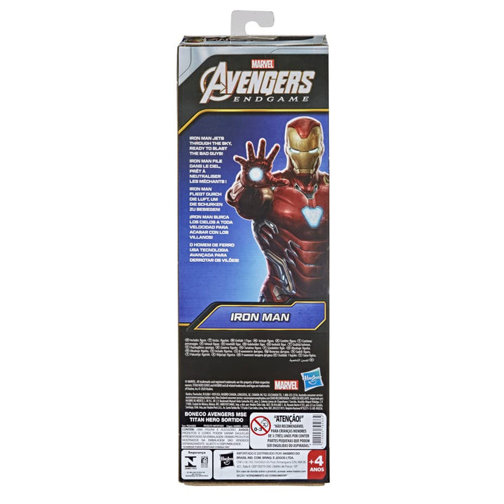 Marvel Titan Hero Series Collectible 12-Inch Iron Man Action Figure, Toy for Ages 4 and Up