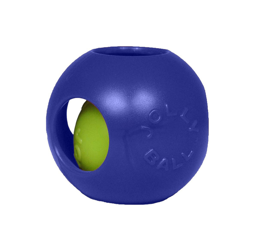 Teaser Ball Dog Toy, Large/8 Inches, Blue, Model Number: 1508 BL