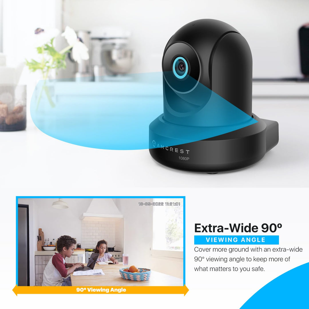 ProHD 1080P WiFi 2MP (1920TVL) Indoor Pan/Tilt Security Wireless IP Camera IP2M-841B (Black)