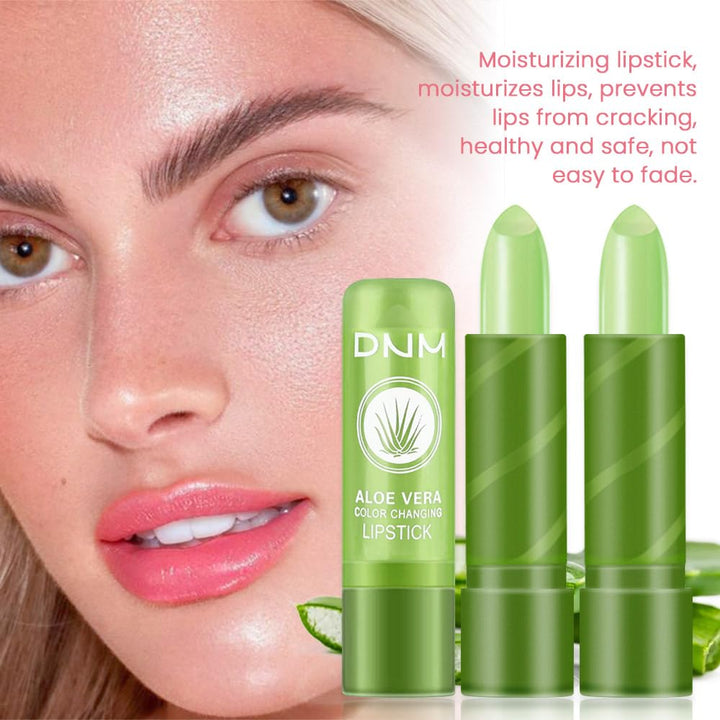 2Pcs Flower Jelly Color Changing Lipstick Magic Lipstick Lip Gloss with Flower inside,Clear Flower PH Jelly Lipstick Prime Lip Color Change Changing Lipstick Lip Blam