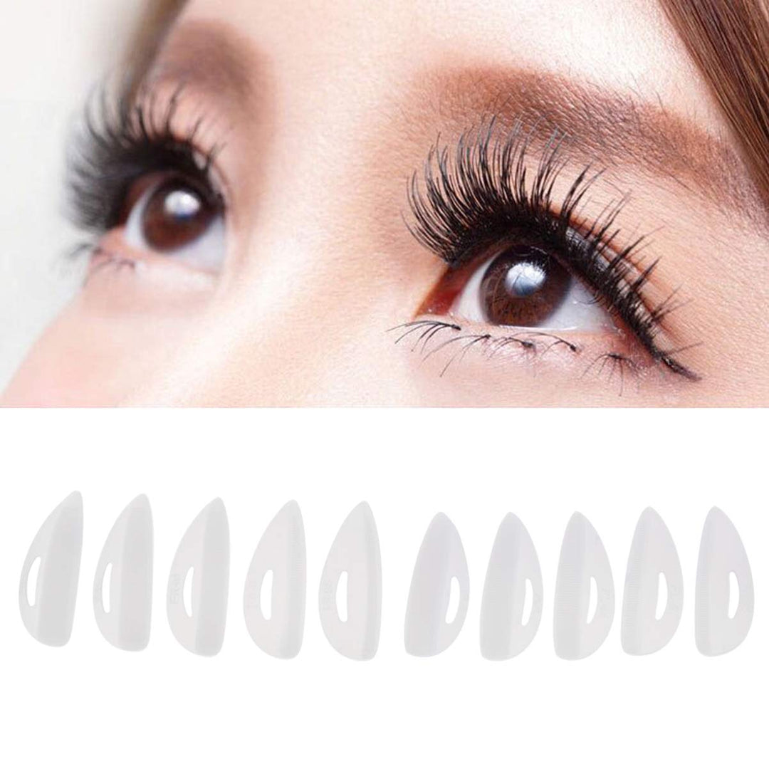 10 Pairs Eyelash Perming Curlers Perming Pads Lash Lift Rods Curler Shield Pads for Girls Ladies