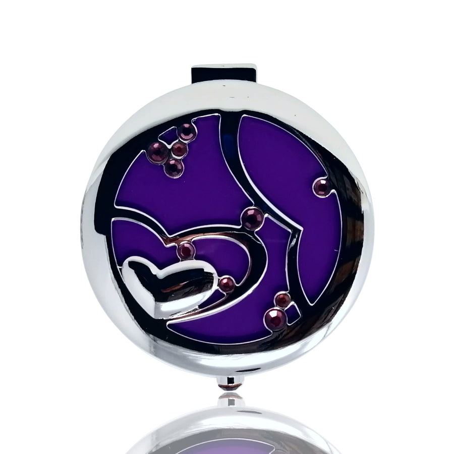Compact Mirror, Inter-Locking Heart