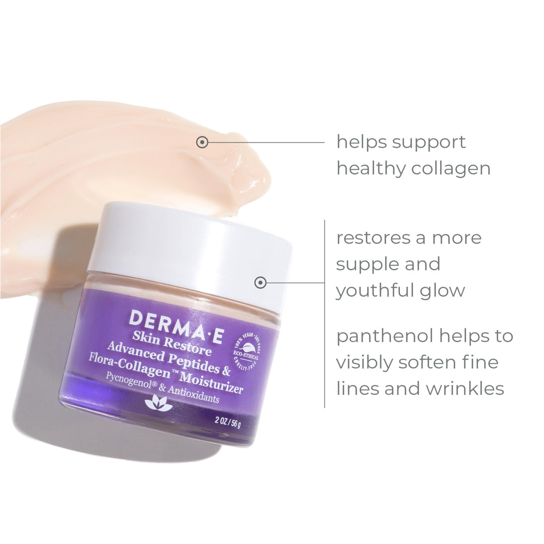 Advanced Peptides and Collagen Moisturizer – Double Action Collagen Face Cream with Peptide Complex – Intense Moisture Day and Night Cream for Women – Natural Collagen Cream, 2oz