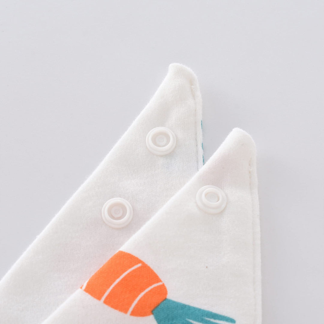 Cotton Baby Bandana Drool Bibs 5 Pack Baby Bibs for Girls