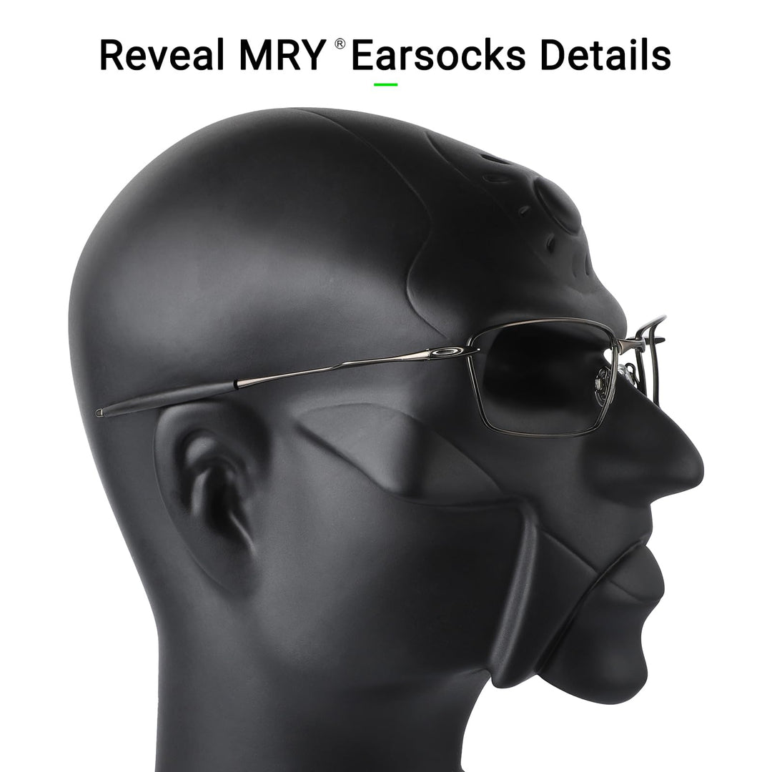 Replacement Earsocks for Oakley Whisker/Square Whisker/Juliet/Wiretap/Big Square Wire/A Wire Sunglasses - Black
