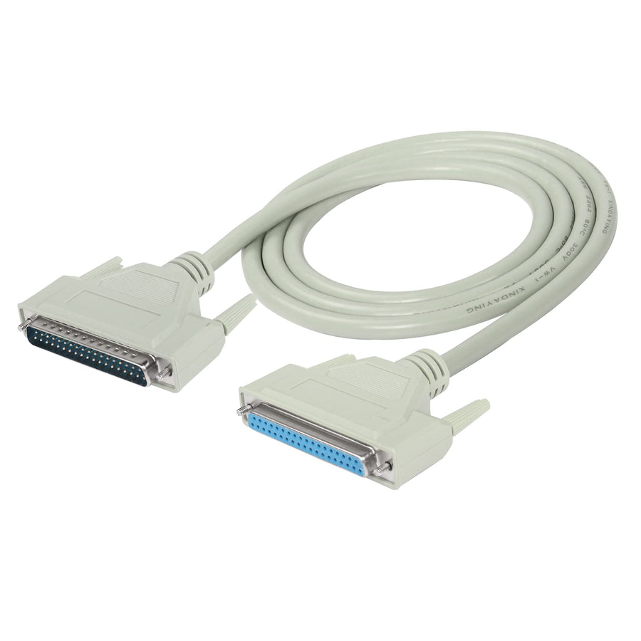 DB37 37Pin Extension Cable Serial D-SUB 37 Pin Printer Parallel Connector Cable Pure Copper Core for Engineering Wiring, Computer and Networks.(4.9FT) (Male to Female)
