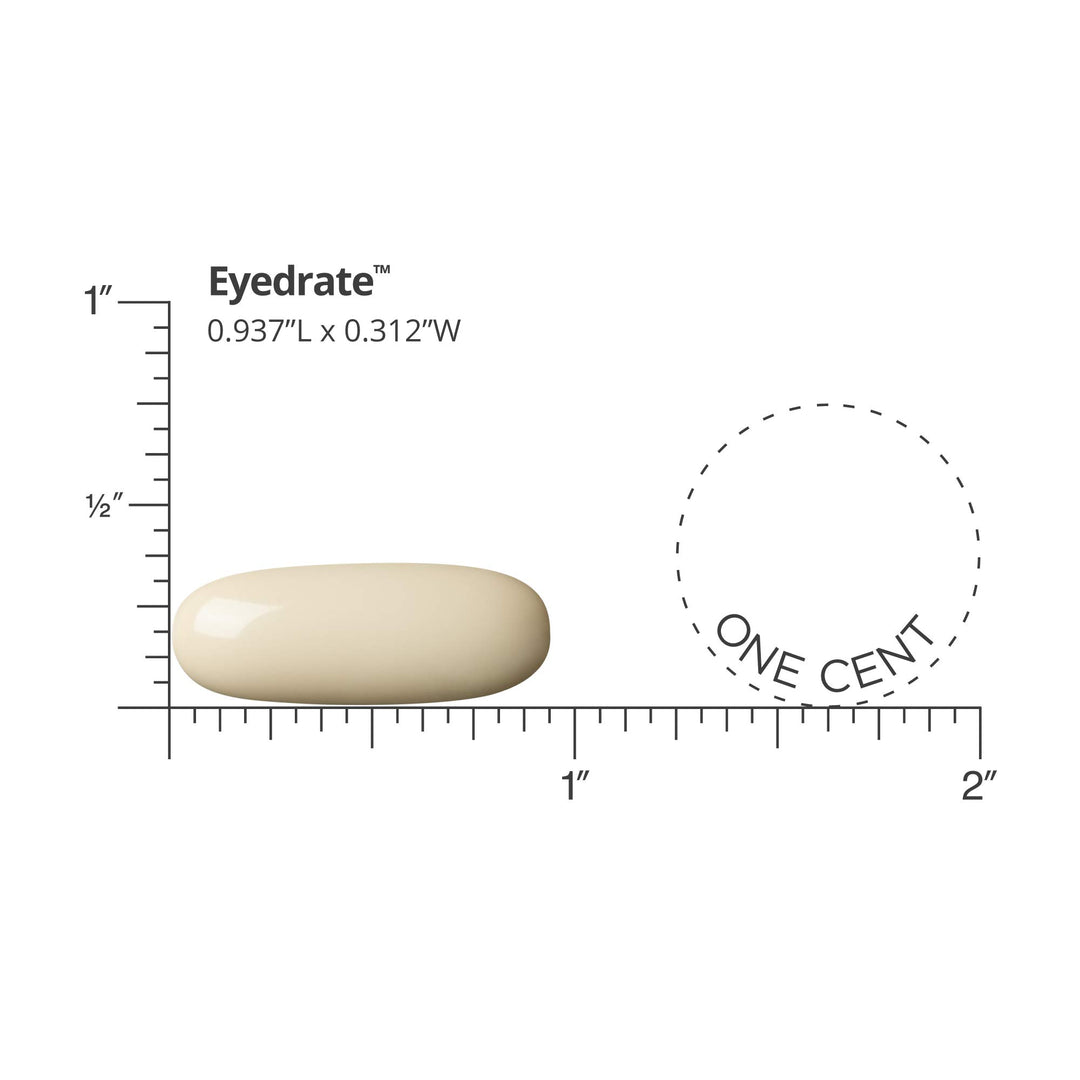 Dr. Whitaker's Eyedrate Hydration and Lubrication Supplement with Omega-3, Omega-7 and Antioxidants, 60 Softgels (30-Day Supply)