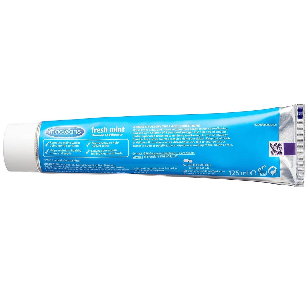 Macleans Toothpaste Freshmint 125ml (Pack of 3)