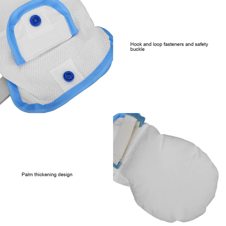 Restraint Glove Double Security Mitt Hand Restraints Safety Mitt Breathable Comfort Glove for Elderly Hand