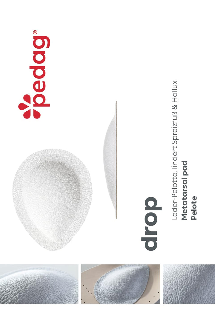 Drop Anatomically Correct Metatarsal Arch Pads to Lift and Shape, Leather, Medium (EU 38-40/ US W8-10/M5-7)