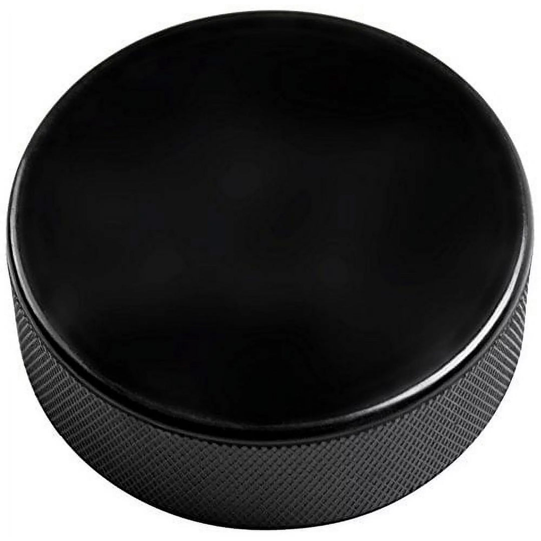 Ice Hockey Pucks, Regulation Size - Vulcanized Rubber Hockey Puck with Grippy, Textured Walls - Ice Hockey Training Equipment, 3 Diameter, 1 Thick, 166g - 1 ct