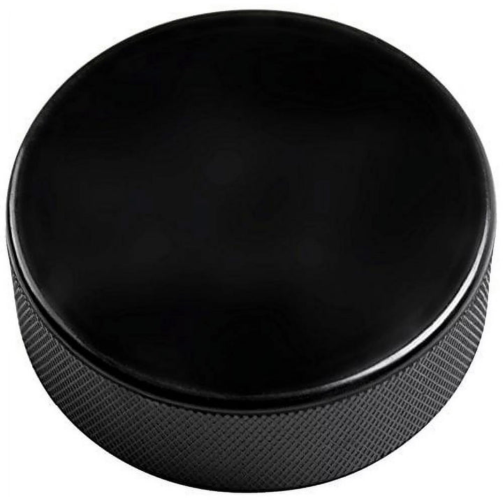 Ice Hockey Pucks, Regulation Size - Vulcanized Rubber Hockey Puck with Grippy, Textured Walls - Ice Hockey Training Equipment, 3 Diameter, 1 Thick, 166g - 1 ct