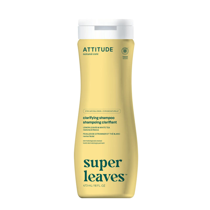 Natural Shampoo - Clarifying, White Tea and Lemon Leaves, 16 Fluid Ounce