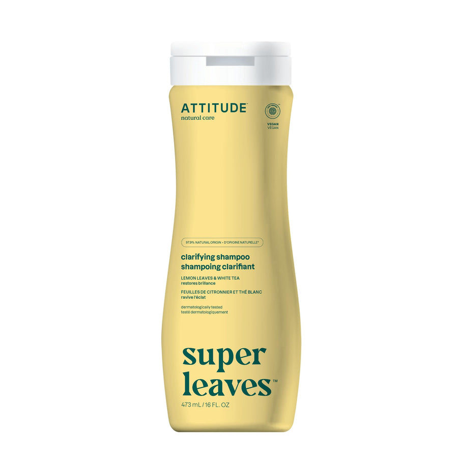 Natural Shampoo - Clarifying, White Tea and Lemon Leaves, 16 Fluid Ounce