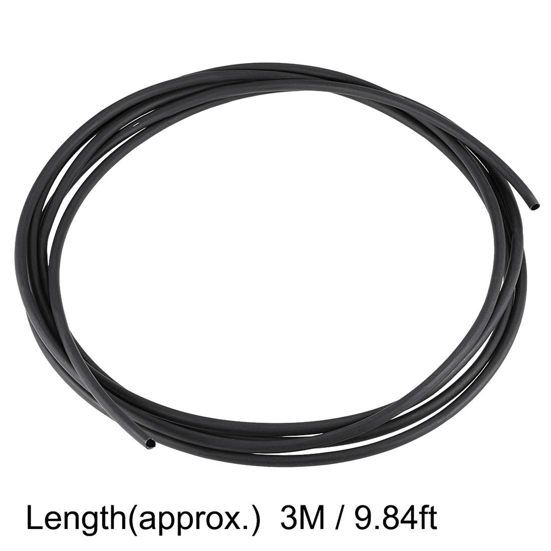 Heat Shrink Tubing, 3/16(4.8mm) Dia 8.9mm Flat Width 3:1 Rate Shrinkable Tube Cable Sleeve 10ft - Black