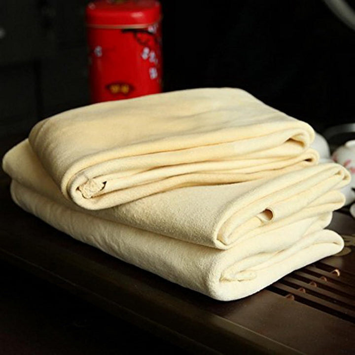 SUEIANNMN Car Nature Chamois Real Leather Washing Cloth Cleaning Towel Wipes Clean Cham H88 (60X90cm)