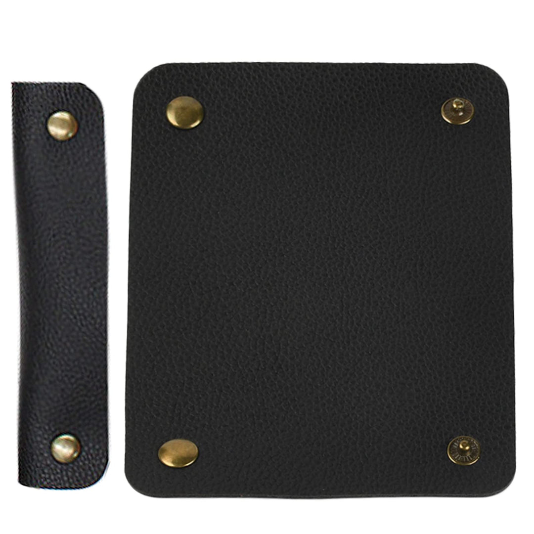 2PCS Purse Handle Cover Wraps Black Wallet Leather Handle Protector Strap Covers for Handbags Craft Strap Making Supplies