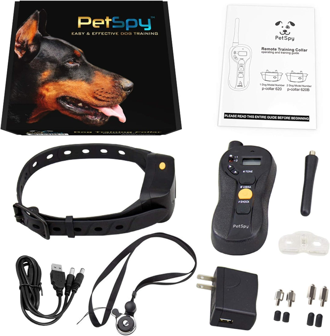 Shock Collar for Dogs-Waterproof Dog Shock Collar with Remote Control,Vibration,Electric Shock,Beep-Rechargeable E Collar for Dogs Training, Dog Training Collar with Remote for Dogs 10-140 LBS