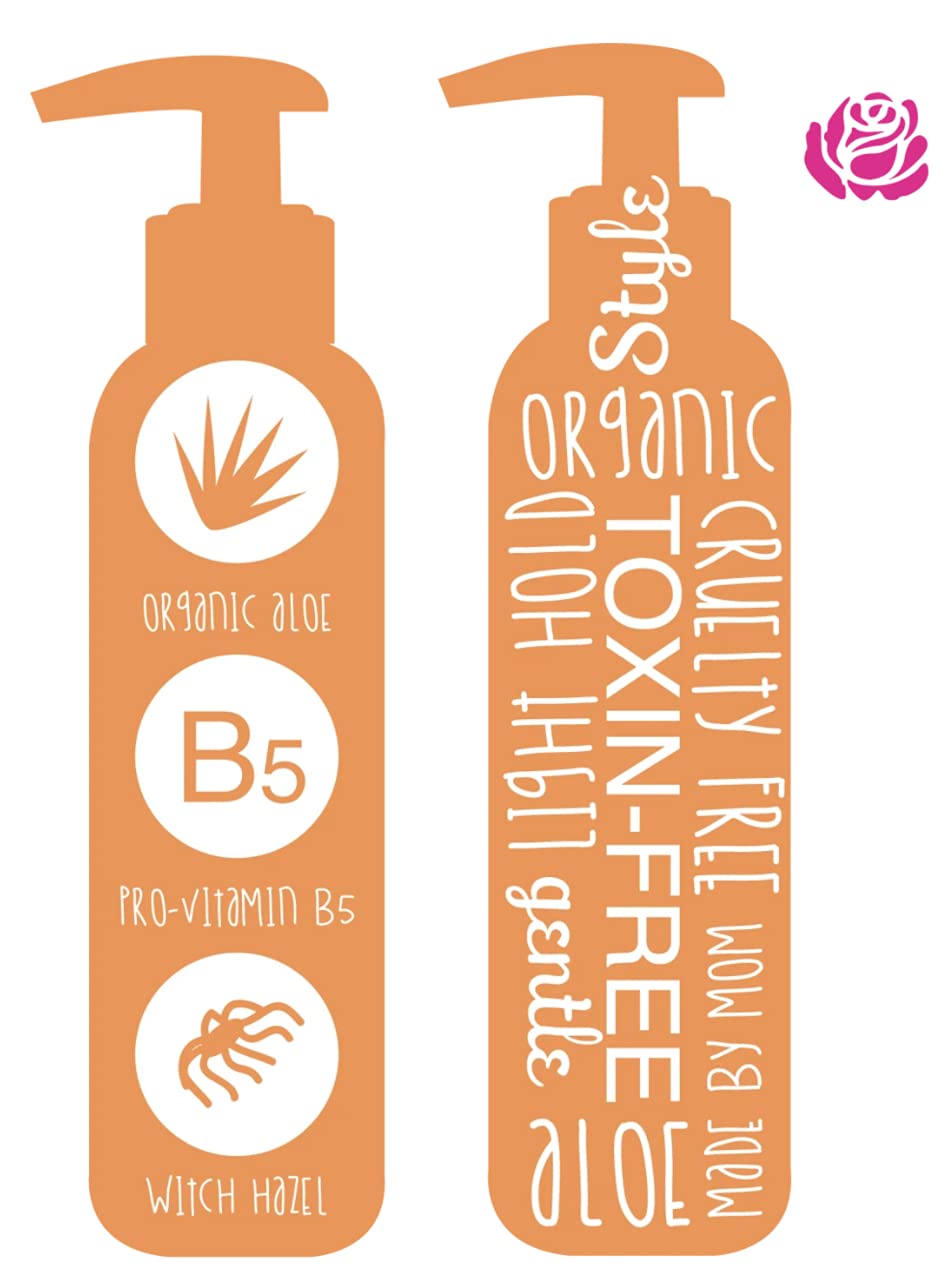 Hair Gel for Kids | Light Hold | Chemical Free | Made with Organic Aloe Vera and Vitamins | Safe on Babies, Toddlers, Men and Women | Always Paraben, Sulfate & Fragrance Free | Made in USA (1 Unit)