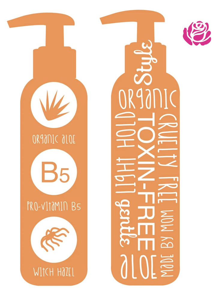 Hair Gel for Kids | Light Hold | Chemical Free | Made with Organic Aloe Vera and Vitamins | Safe on Babies, Toddlers, Men and Women | Always Paraben, Sulfate & Fragrance Free | Made in USA (1 Unit)