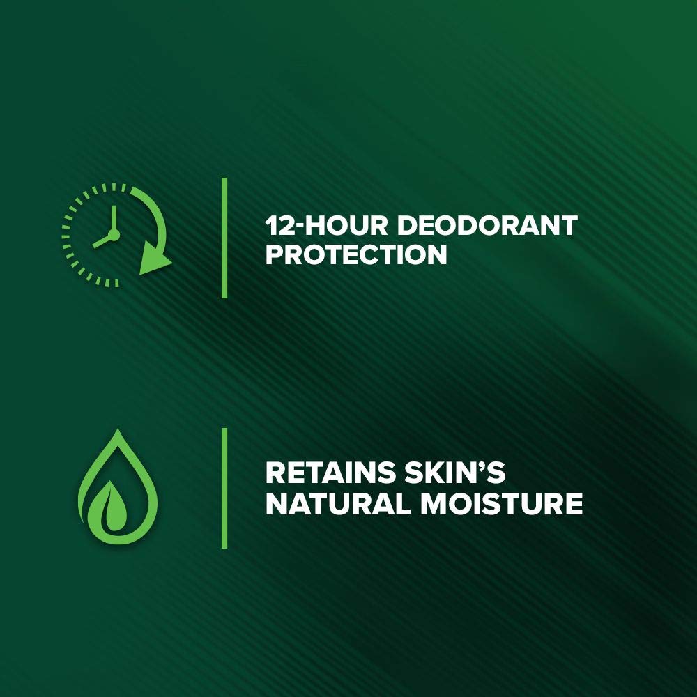 Exfoliating Men's Body Wash Shower Gel, Deep Action Scrub - 18 fluid ounce (4 Pack)