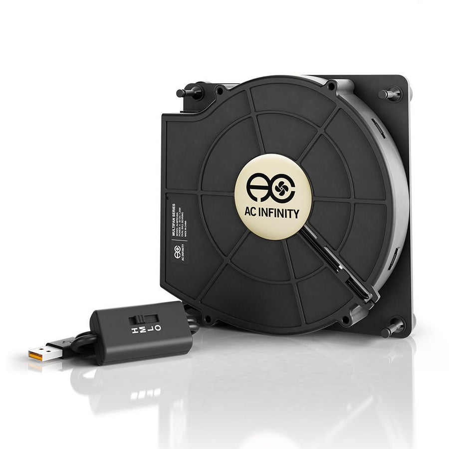 MULTIFAN S2, Quiet 120mm USB Blower Fan with Speed Control, UL-Certified for Receiver DVR Xbox Modem AV Cabinet Cooling